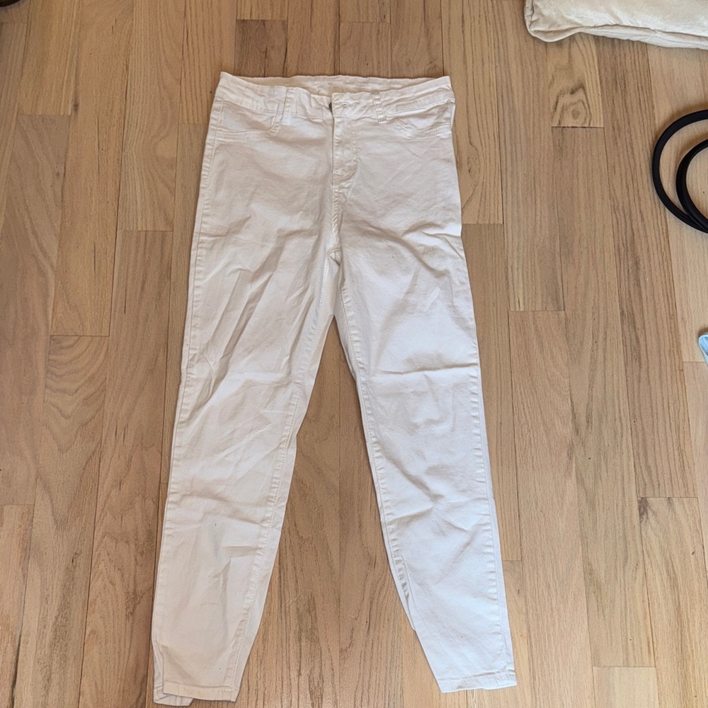 SHEIN Cream Skinny Women's Jeans